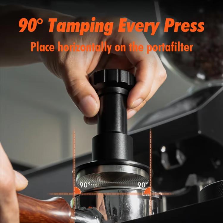 Adjustable Impact Coffee Tamper with Threaded Base Spring-Loaded Espresso Tamper Tool