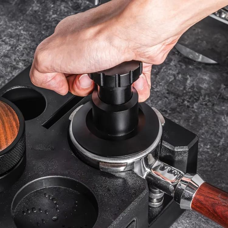 Adjustable Impact Coffee Tamper with Threaded Base Spring-Loaded Espresso Tamper Tool
