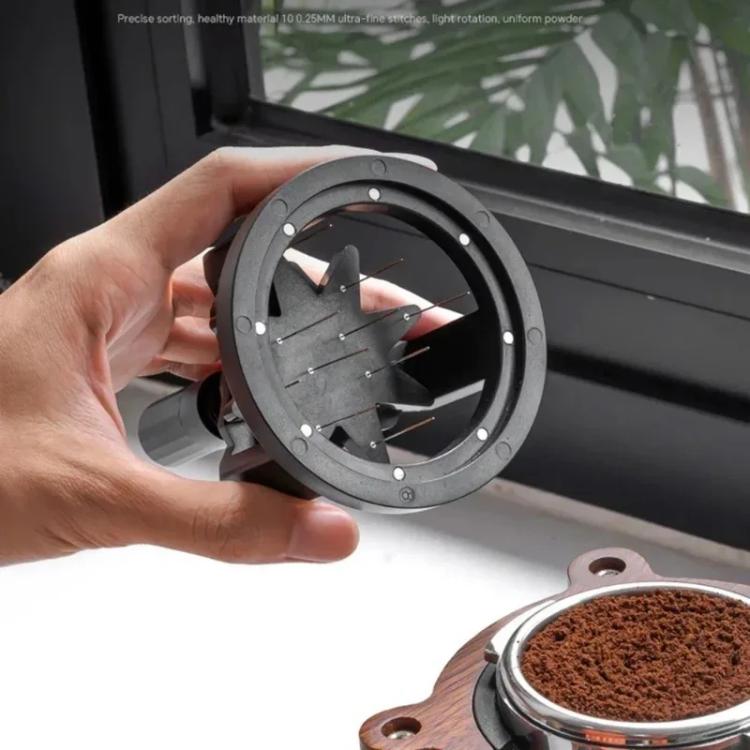 Rotating Magnetic WDT Tool for Espresso Adjustable Height Coffee Needle Distributor Coffee Grounds Fluffing Tool