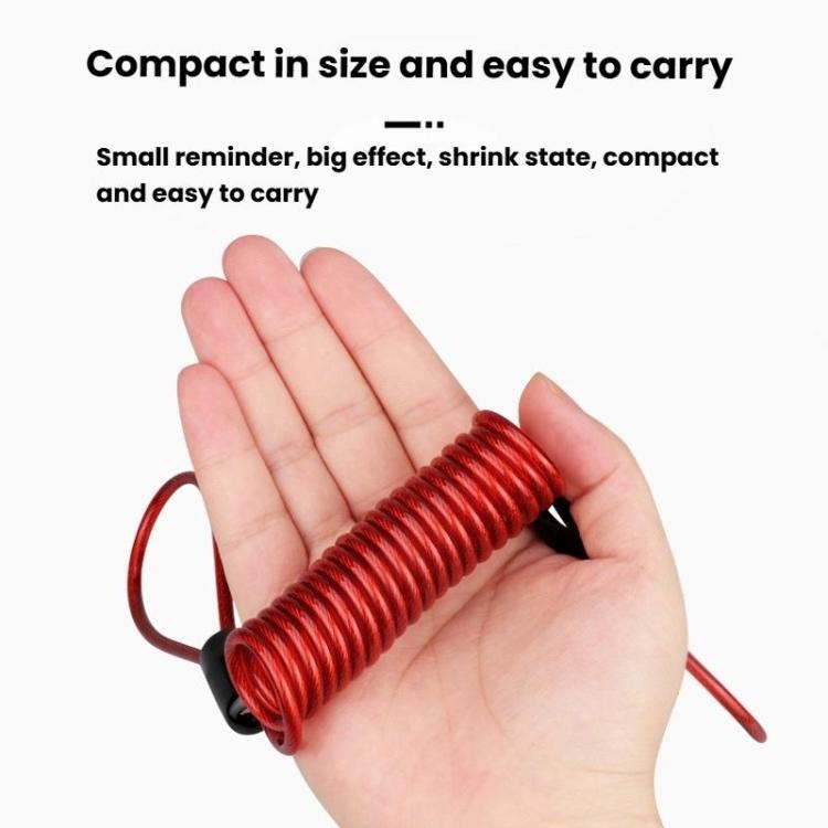 Bicycle Disc Brake Lock Portable Motorcycle Reminder Rope Lock Accessories