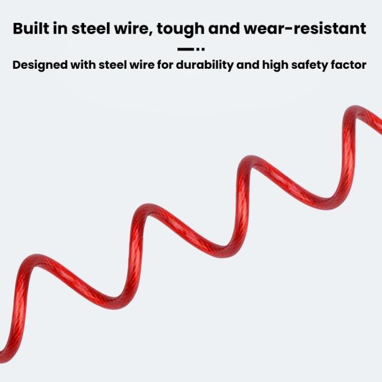 Bicycle Disc Brake Lock Portable Motorcycle Reminder Rope Lock Accessories