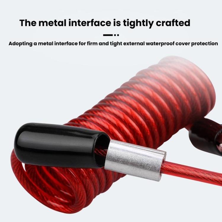 Bicycle Disc Brake Lock Portable Motorcycle Reminder Rope Lock Accessories