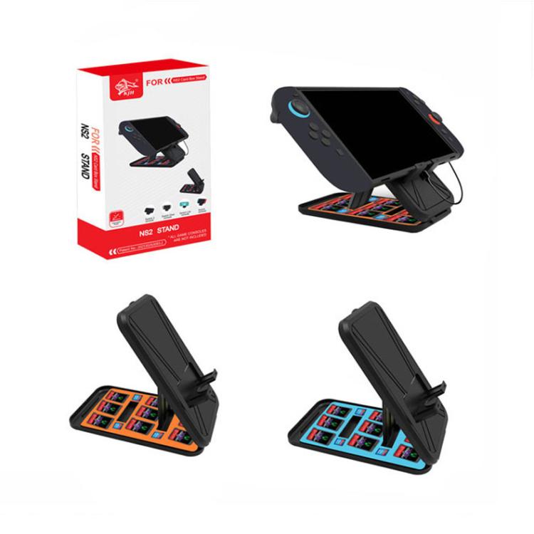 KJH Card Box Stand for Nintendo Switch 2 / Switch OLED / Lite Foldable  Holder with 9 Game Card Slots & 4 SD Card Slots