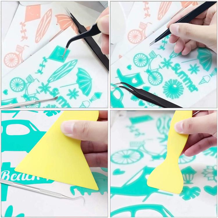 Craft Vinyl Sticker Wall Decal DIY Embossed Engraving Weeding Tool Set