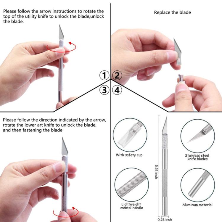 Craft Vinyl Sticker Wall Decal DIY Embossed Engraving Weeding Tool Set