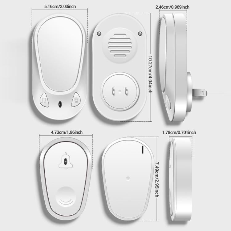 ANENG Home Intelligent Electronic Remote Control Waterproof Wireless Doorbell