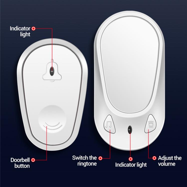 ANENG Home Intelligent Electronic Remote Control Waterproof Wireless Doorbell