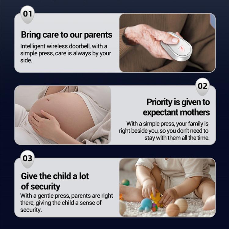 ANENG Home Intelligent Electronic Remote Control Waterproof Wireless Doorbell