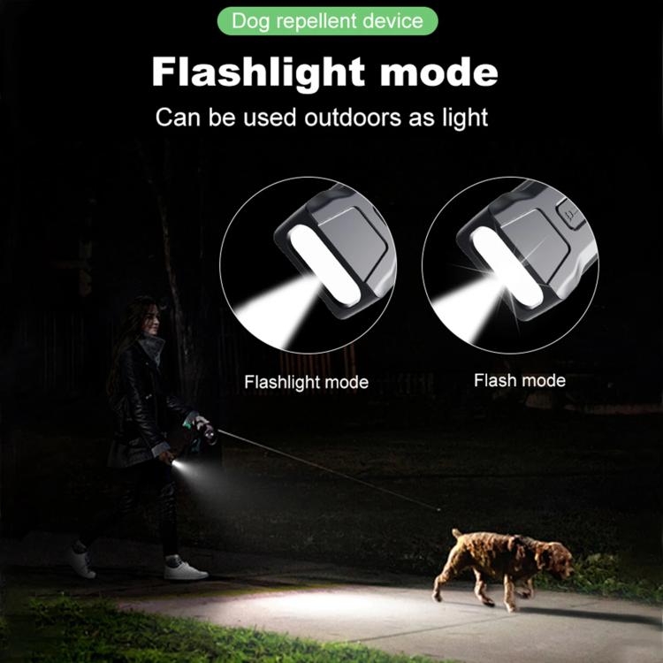 P9 Dual Head Ultrasonic Dog Deterrent Rechargeable Anti-Bark Device with Color Screen, LED Tail Light