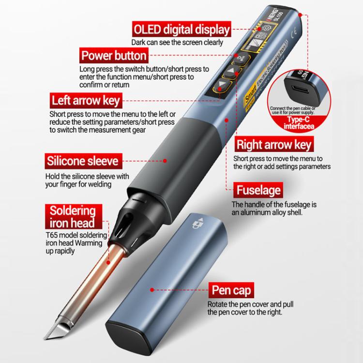 ANENG Portable Internal Heating Soldering Iron With Digital Multimeter