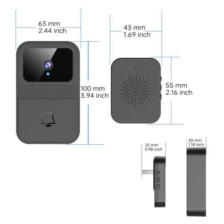 Smart Remote Home Night Vision Capture Monitoring Video Doorbell