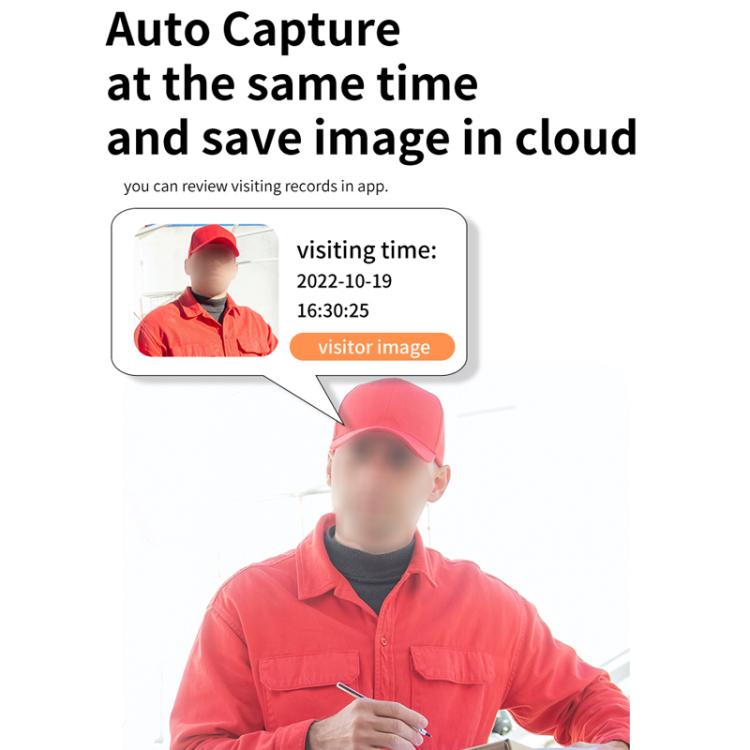 Smart Remote Home Night Vision Capture Monitoring Video Doorbell