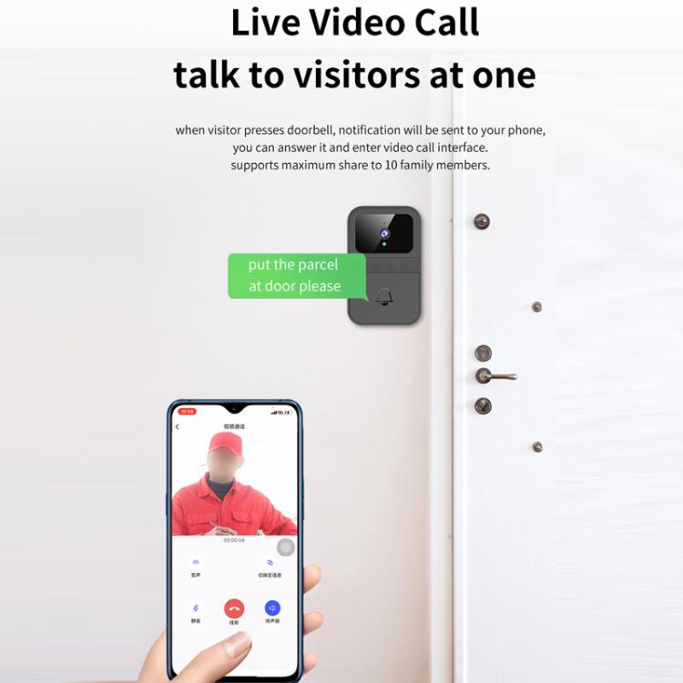 Smart Remote Home Night Vision Capture Monitoring Video Doorbell