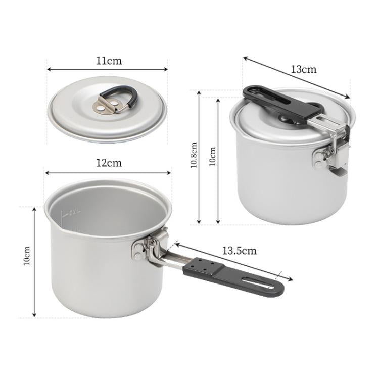 CLS 770ml Outdoor Camping Portable Single Pot Self-driving Folding Pot