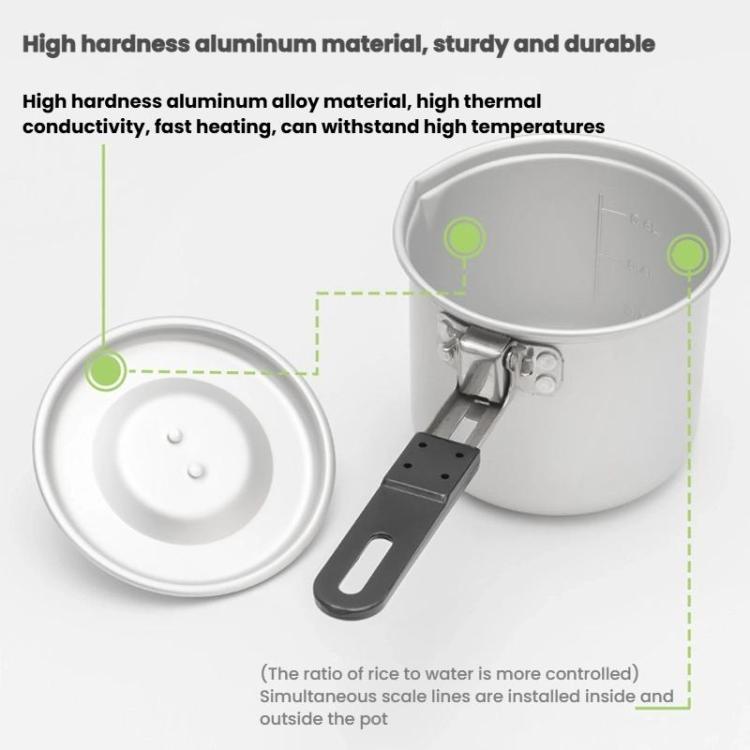 CLS 770ml Outdoor Camping Portable Single Pot Self-driving Folding Pot