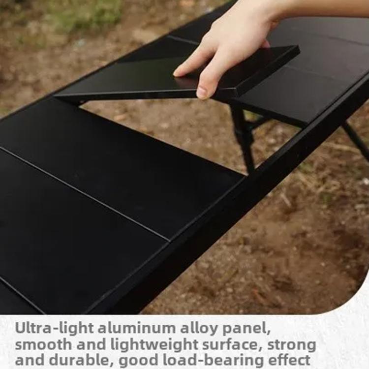CLS Outdoor Aluminum Egg Roll Table Camping Folding Table