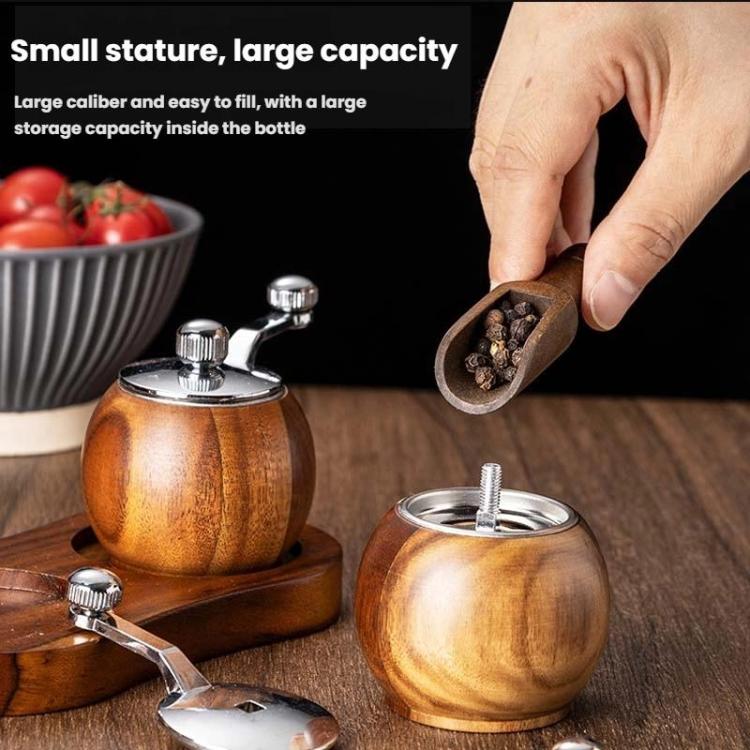 Ball Pepper Mill Hand-Crank Mini Ceramic Core Multi-Purpose Grinder