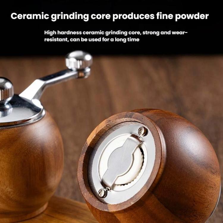 Ball Pepper Mill Hand-Crank Mini Ceramic Core Multi-Purpose Grinder