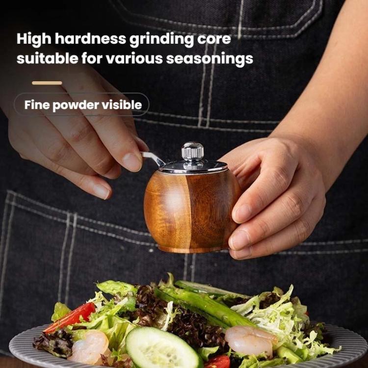 Ball Pepper Mill Hand-Crank Mini Ceramic Core Multi-Purpose Grinder