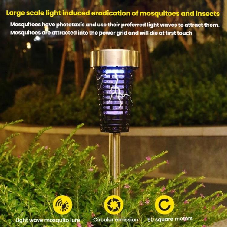 Solar Mosquito Lamp Outdoor Garden LED Mosquito Repellent Insect Trap Lamp