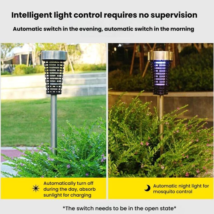 Solar Mosquito Lamp Outdoor Garden LED Mosquito Repellent Insect Trap Lamp