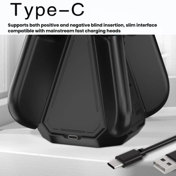 For Nintendo Switch 2 Joy-Con Controllers 4 In 1 Triangular Charging Base With RGB Light