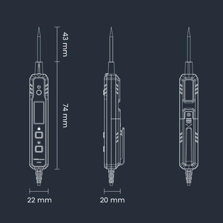 OBDResource 0.8-100V Intelligent Identification Automotive Circuit Tester