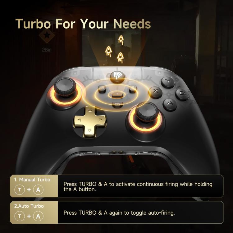 EasySMX D05 Tri-mode Wireless Gaming Controller for PC/Switch/Steam Deck/TV/Phone with Charging Dock