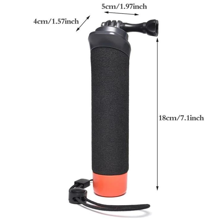 Floating Hand Grip For GoPro/DJI/Insta360 Action Camera Waterproof Buoyant Handle With Anti-Loss Steel Cable