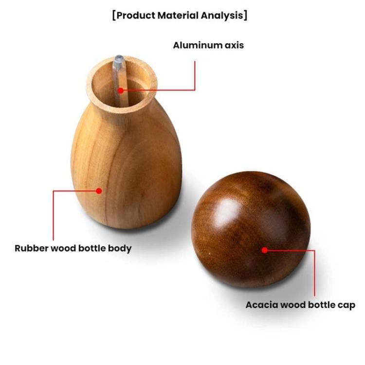 Mushroom Shaped Pepper Grinder Wooden Kitchen Grinding Tool
