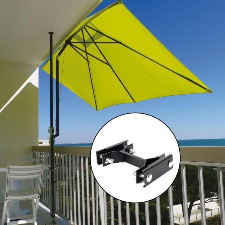 3pcs /Pack Outdoor Umbrella Clamp Holder for Garden Patio Balcony Sun Shade Pole Stabilizer Mounting Bracket