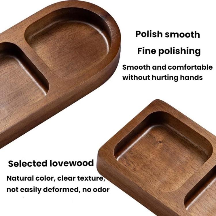 Solid Wood Dipping Dish Beef Barbecue Hot Pot Kimchi Flavor Snack Plate
