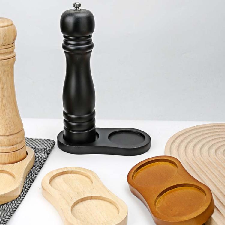 Wooden Base For Grinder Seasoning Product Storage Tray