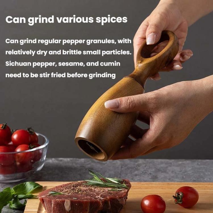 7 Inch Manual Acacia Wood Ceramic Core Grinder Multi Purpose Grinder