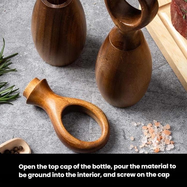 7 Inch Manual Acacia Wood Ceramic Core Grinder Multi Purpose Grinder