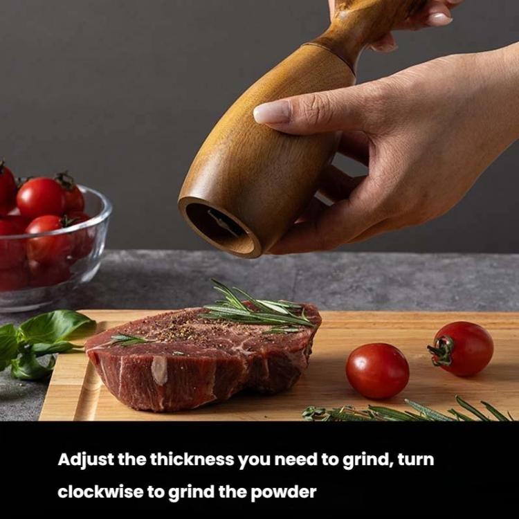 7 Inch Manual Acacia Wood Ceramic Core Grinder Multi Purpose Grinder