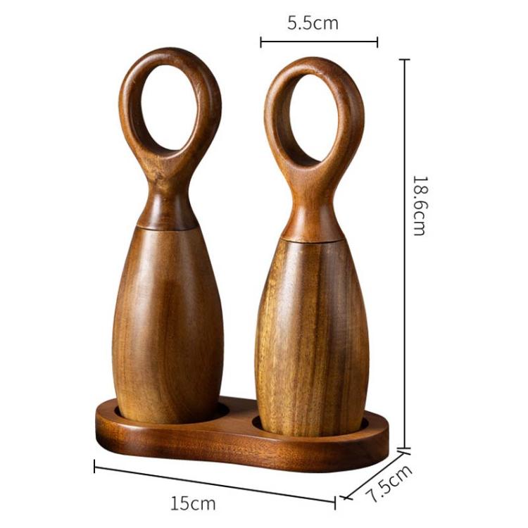 7 Inch Manual Acacia Wood Ceramic Core Grinder Multi Purpose Grinder