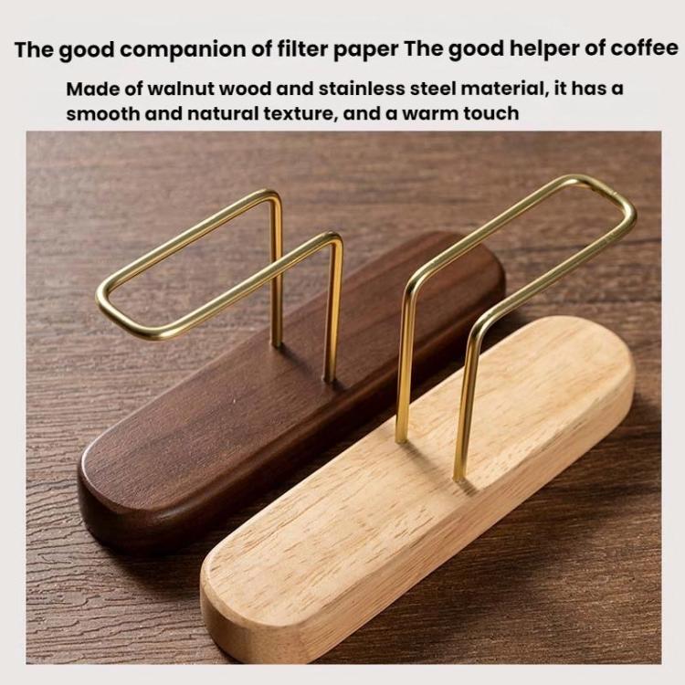 Coffee Filter Paper Holder Household Filter Paper Box Solid Wood Storage Stand