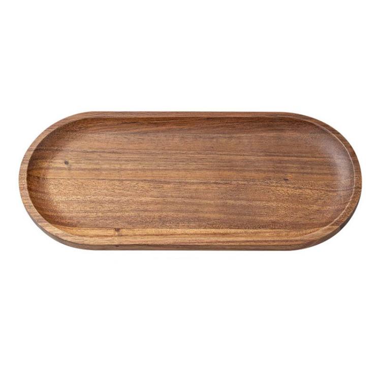 Cassia Wood Tea Tray Fruit Dessert Plate