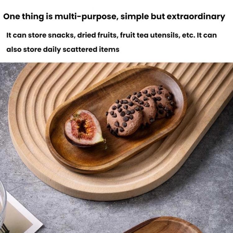 Cassia Wood Tea Tray Fruit Dessert Plate