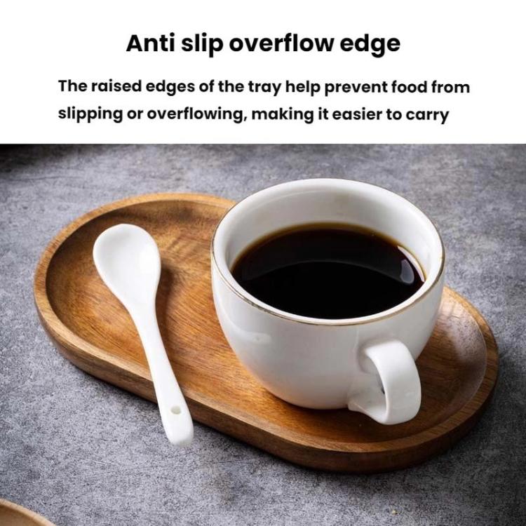 Cassia Wood Tea Tray Fruit Dessert Plate