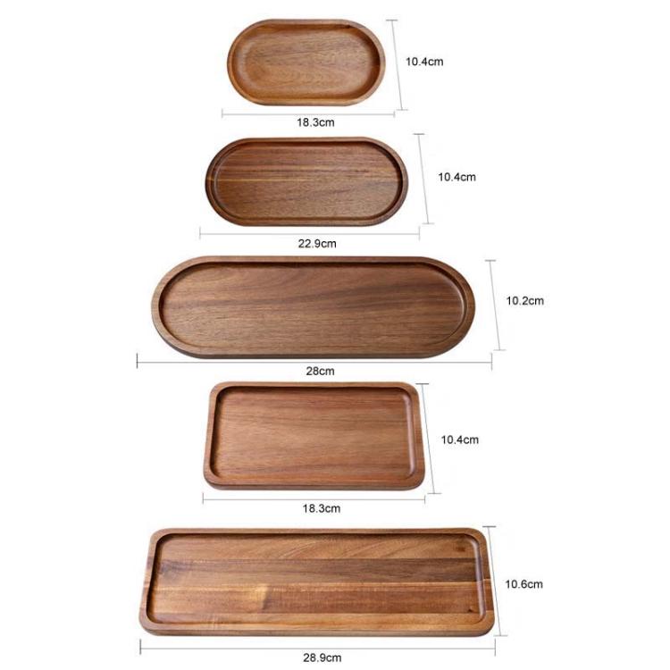 Cassia Wood Tea Tray Fruit Dessert Plate