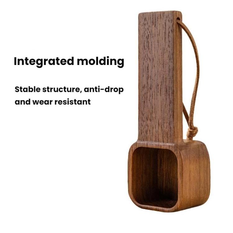 Solid Wood Square Coffee Spoon Measuring Seasoning Scoop Teaspoon