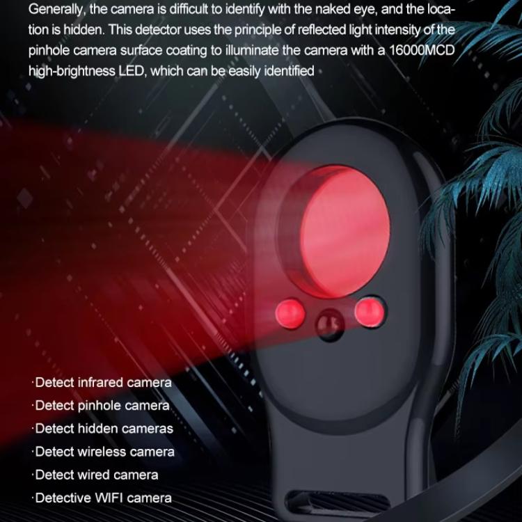 Hotel Anti-Sneak Camera Surveillance Camera Detector Infrared Detection+Laser Detection+Vibration Alarm