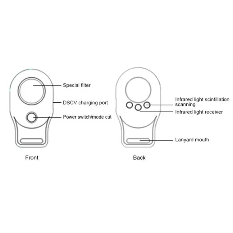 Hotel Anti-Sneak Camera Surveillance Camera Detector Infrared Detection+Laser Detection+Vibration Alarm