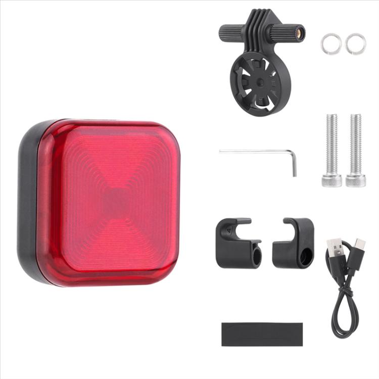 Bicycle Charging Taillights Smart Brake Sensing Taillights Night Riding Waterproof Warning Lights