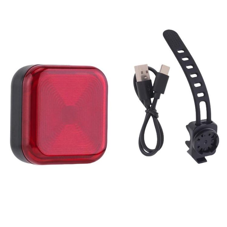 Bicycle Charging Taillights Smart Brake Sensing Taillights Night Riding Waterproof Warning Lights