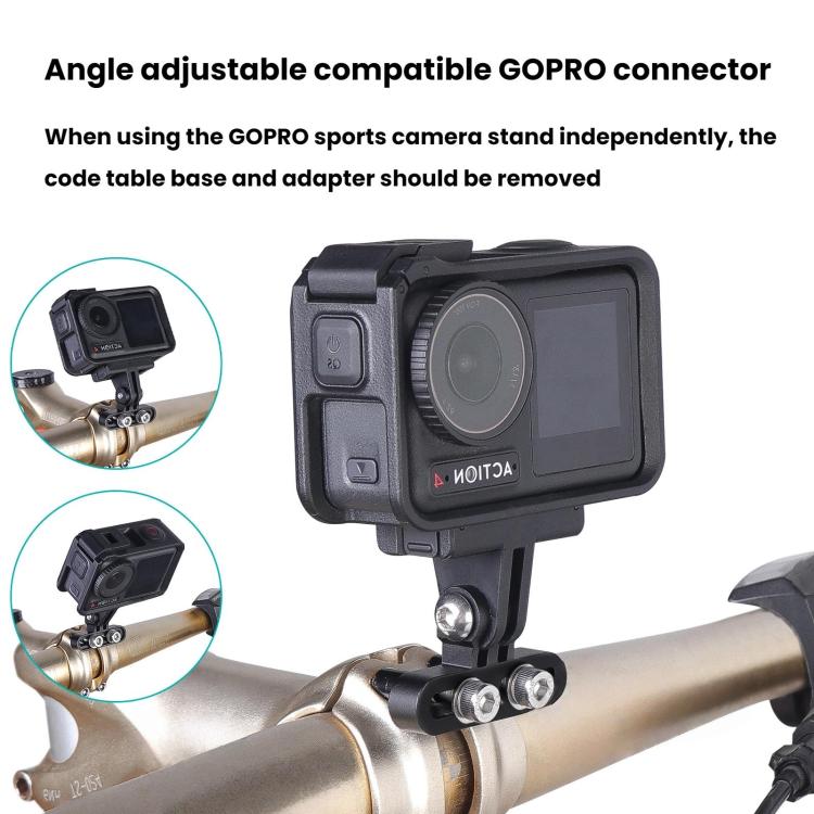 Bicycle Computer Stand Adjustable Angle Extension Rack Mountain Bike Sports Camera Stand