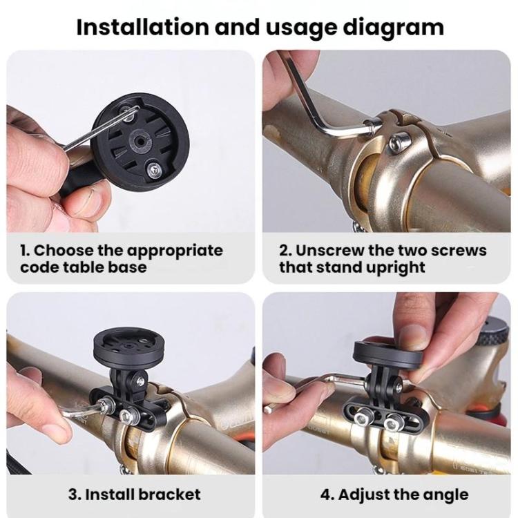 Bicycle Computer Stand Adjustable Angle Extension Rack Mountain Bike Sports Camera Stand