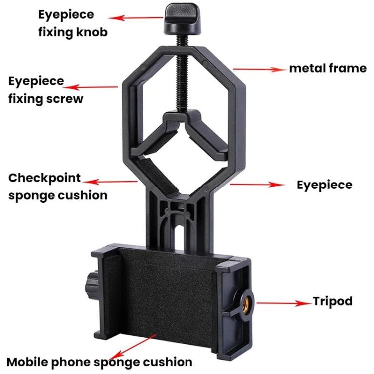 Astronomical Telescope Assisted Photo Clip Accessories Mobile Phone Clip Holder